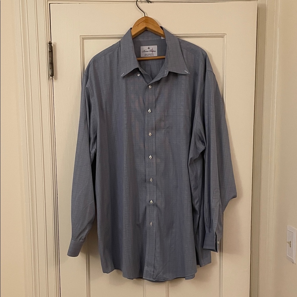 Brooks Brothers Performance Coolmax Button Down Shirt | Men’s Size 18.5 / XXL